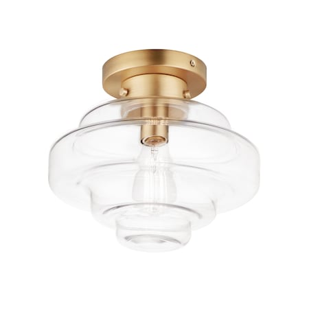 Maxim Lighting Harbor 1-Light Flush Mount 11120CLSBR